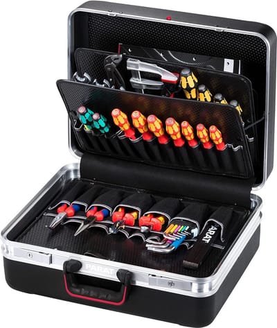 Gereedschapskoffer Classic KingSize - Ruime Gereedschapstas Voor 50 Gereedschappen - Con-Pearl & X-ABS - Met Kantelcilinderslot - 49 x 41 x 23 cm