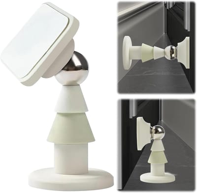 Magnetische Deurstopper Zonder Boren voor Vloer en Muur