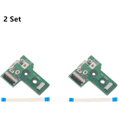 2 stuks USB-poort opladen Socket Board Controller 12-pins Flex-kabel voor PS4 JDS-030