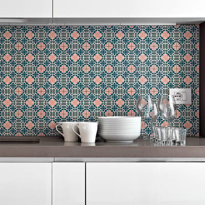 Zelfklevende tegelmuurstickers voor keuken en badkamer - 30 Electra tegelstickers - 30 stickers 20x20cm