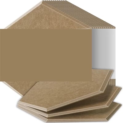 Akoestische Platen - Geluidsisolatie Panel - Ruisonderdrukking Creëren - Hoge Dichtheid Materiaal - 12 Stuks - Donkerbruin
