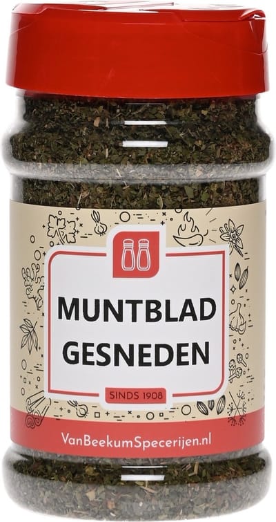 Van Beekum Specerijen - Muntblad Gesneden - Strooibus 60 Gram