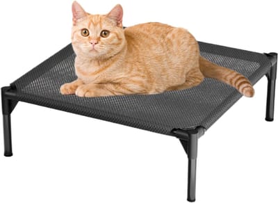Buiten Hondenbed - Reisbedje Hond - Kamperen Buiten - Koelend Ademend - 49x49x19cm - Enkel Kenmerk