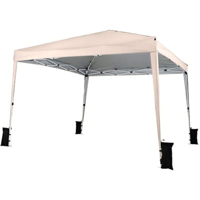Coast Opvouwbaar Tuinpaviljoen 3x3 m - Waterdicht en In Hoogte Verstelbaar - 247-267 x 300 x 300 cm - Beige