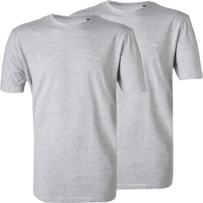 McGregor Premium T-shirt 2-pack Grey Maat: S | Basic T-Shirts Outlet | Heren | Grijs