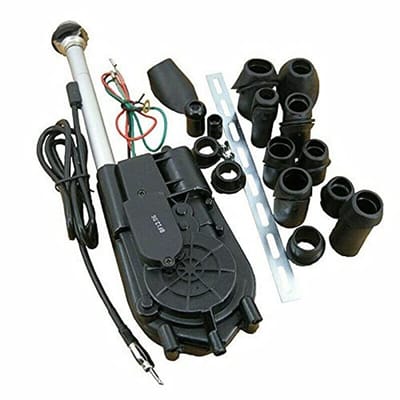 Allecto - Antenne - Vervangende auto radio - Zwart - Elektrische telescopische antenne - Geschikt voor auto - Model BF-686A