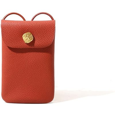 Eenvoudige Stijl Leren Mobiele Telefoon Tas voor Lente Dames Schoudertas met Leren Crossbody Kleine Tas voor Dames brown