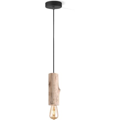 Home Sweet Home - Landelijke Hanglamp Billy - geschikt voor E27 LED lichtbron - hanglamp gemaakt van Hout - 10/10/130cm - Pendellamp geschikt voor