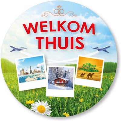 Welkom thuis feestje onderzetters/bierviltjes - 25 stuks - Welkom thuis thema feestartikelen