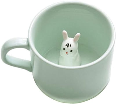 Dailygoods - 3D Dier keramische mok - Perfect voor koffie, melk en thee