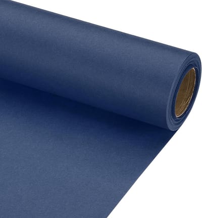 SnelShoppen - Kraft Papieren Inpakpapier 30cm x 762cm (7.6m) - Stevig 70GSM Verpakking Papier in Marineblauw voor Cadeaus, Posters en Creatieve Projec