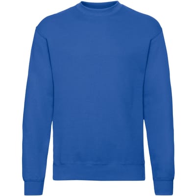 Fruit of the Loom Heren Klassiek Ingelegd Sweatshirt (Koningsblauw)