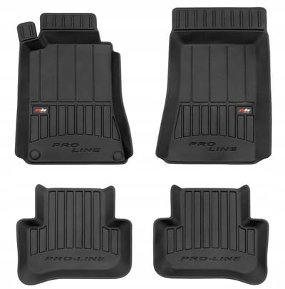 FROGUM – 3D Rubber Vloermatten voor MERCEDES C-Klasse W203 (2000-2007) – Set van 4 – TPE – Hoge rand 6 cm