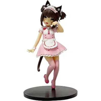 18CM Kat Meisje Anime NEKOPARA Figuur Chocolades Vanilla Schattig Mooi Kat Stijl Model PVC Statisch Kind Speelgoed Verzamelaar Cadeau Pop white