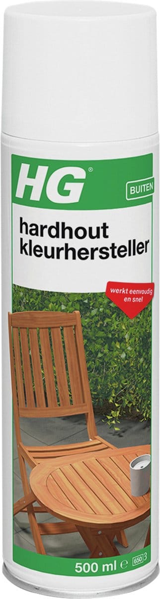 HG hardhout kleurhersteller - 500 ml - herstelt de natuurlijke kleur - snel en eenvoudig