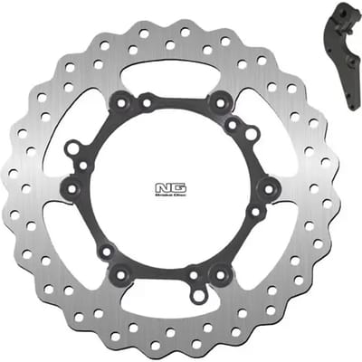 Vlotterende motorremschijfset en steuntje NG Brake Disc Wave 1254XK17