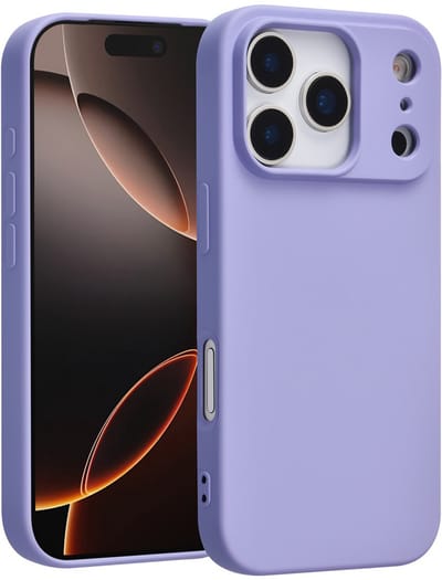 TUNIQ Back cover voor iPhone 17 Pro - Slank ontwerp - Matte lilac - Stoot- en krasbescherming