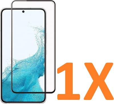 Screenprotector Glas - Volledige Dekking Scherm Tempered Glass Screen Protector - 1x Geschikt voor: Samsung Galaxy S22