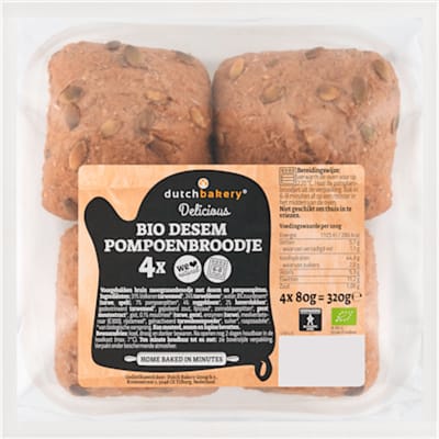 Bio Desem Pompoenbroodjes