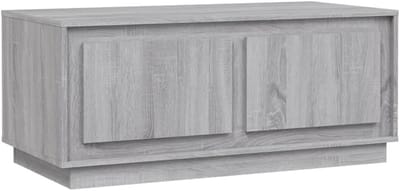 Salontafel Hout met Uitsnijding 102x50x44 cm Sonoma Eiken Grijs