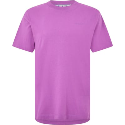 Off White Heren Grafisch T-Shirt (Orchidee)