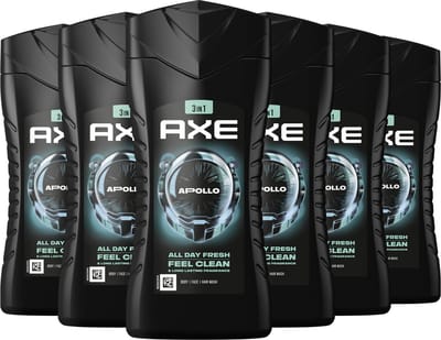 Axe 3-in-1 Douchegel - Apollo - 6 x 250 ml - Voordeelverpakking