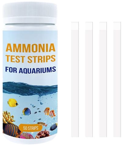 Dailygoods- Ammoniaktestkit 50 Stuks - Waterkwaliteit Tester - Teststrips voor Aquarium/Vijver - Betrouwbaar Materiaal - Eenvoudig te Gebruiken - Nauwkeurige Resultaten - Waterkwaliteitstest