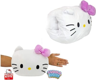 Hello Kitty Pluche handwarmer roze - 22x30cm - Lekker zacht - Cute - Kawaii - Wintermaanden