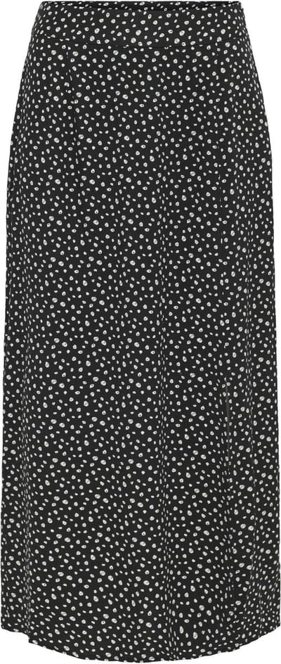 Only Rok Onlpiper Life Midi Slit Skirt Ptm 15284574 Black/melina Dot Dames Maat - S