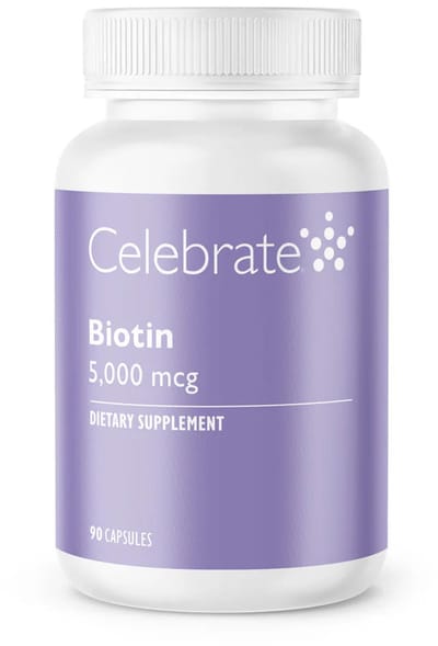 Celebrate Vitamins - biotine 5000mcg - haar support - 90 capsules