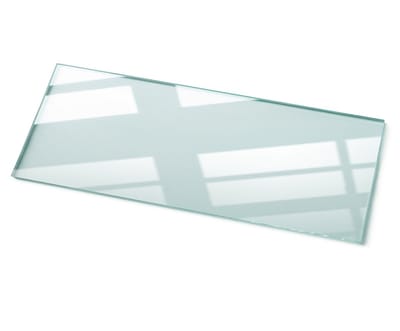 Tulup Tafelblad Glas - Veiligheidsglas - 125 cm x 50 cm - Transparant Veiligheidsglas - Rechthoekig Tafelblad Glas - Glazen Tafelblad voor Tuin of Terrastafels - Gehard Glas