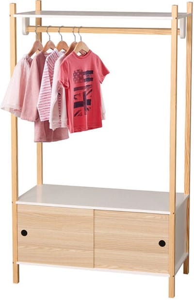 JUDY WILD "DREAM" Kledingrek met 2 schuifdeuren 80x40xH136 cm