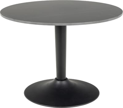 Salontafel Orin Keramiek Zwart Ø60cm - Giga Living