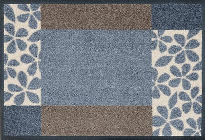 Kleen-Tex Deurmat Wash&Dry Florita Grey - 40 x 60cm