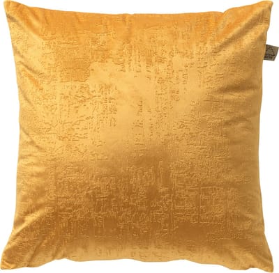 Dutch Decor ELON - kussenhoes 45x45 cm - subtiele structuur - effen kleur - Chai tea - geel - met rits - zonder binnenkussen