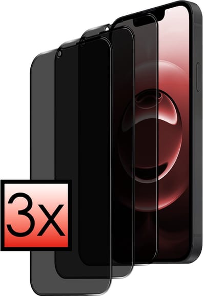 Screenprotector - 3 Stuks - Geschikt voor Apple iPhone 16e / 17e - Privacy Filter - Beschermglas - Gehard Glas - Tempered Glass - Screen Protector - Anti Spy - Full Display Cover
