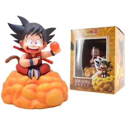 Anime Dragon Ball Son Goku Figuur Somersault Cloud Model Pop Dragon Ball Auto Speelgoed Actiefiguur PVC Zittende Houding No box black