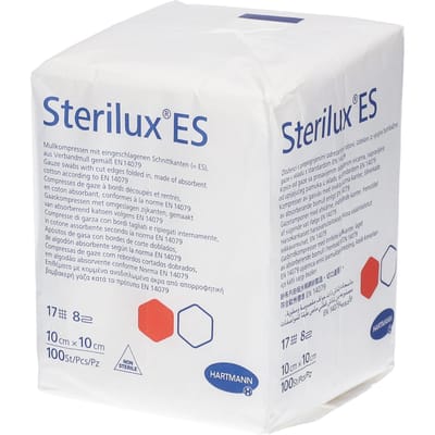 Hartmann Sterilux ES Kompres 8 Lagen 10 x 10cm 418804 100 Compressen
