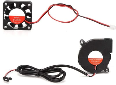 Dailygoody - DC Fan Turbo Fan Set - 5V ventilator - Ideaal voor 3D-printers - Elektronisch onderdeel - Hoge luchtstroom - Geschikt voor Prusa i3