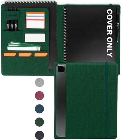 Folio Cover voor Smart Notebook - Portfolio Organizer met Visitekaarthouders en Schrijfpad
