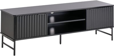 GLASTONBURY - TV-meubel - Zwart - 140 x 40 cm - MDF