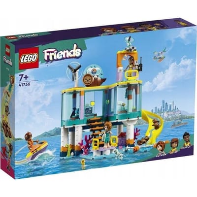 LEGO Friends Reddingscentrum op zee Dieren Speelgoed, Mini Poppetjes en Dierenarts Set - 41736