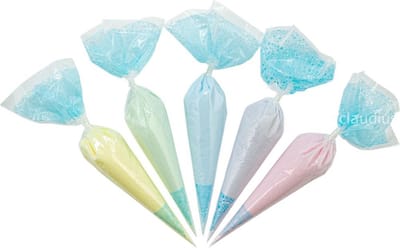 Scrubzout Rainbow Pastel - 300 gram in puntzak blauw - zen moment, eucalyptus, opium, lavendel en rozen - Hydraterende Lichaamsscrub