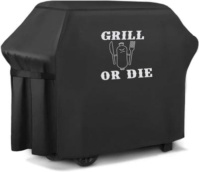 FEROCITY - Grillhoes - 145 cm x 118 cm x 60 cm - Waterdicht - UV-bestendig - Polyester - Zwart