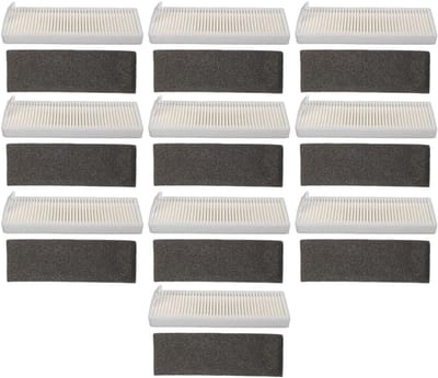 Dailygoods- HEPA-filter 10-Pack - Vervangingsfilters - Compatibel met Tikom G8000/G8000 Pro - Honiture G20/G20 Pro - Laresar Evol 3 - Duurzaam en hoog rendement - Robotstofzuigerfilter