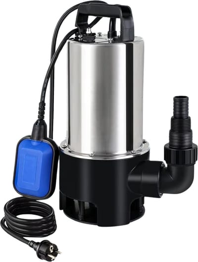 Dompelpomp - Waterpomp Vuil water - Elektrisch Tuinpomp met 16.500 L/u 1100 W vermogen