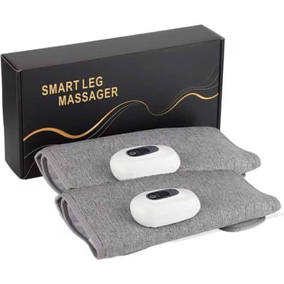 Eén beenmassager Draadloze Slimme Elektrische Beenmassage Machine Bloedcirculatie Knie Kuitspier Massage black