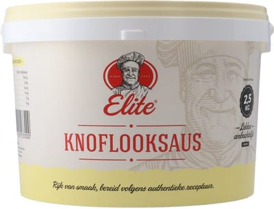 Elite Knoflooksaus Emmer 2,5 kilo