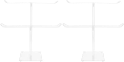 Armbandhouder 2 Stuks - Sieraden Organizer - Sieraden Presenteren - Antislip Basis - 26.5 x 25.5 x 15 cm - Transparant