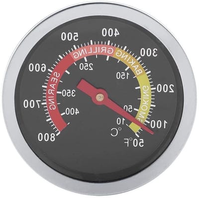 Oventhermometer RVS Bimetalen Thermometer voor Koken en BBQ met Temperatuurbereik 10-425℃ en 50-800℃